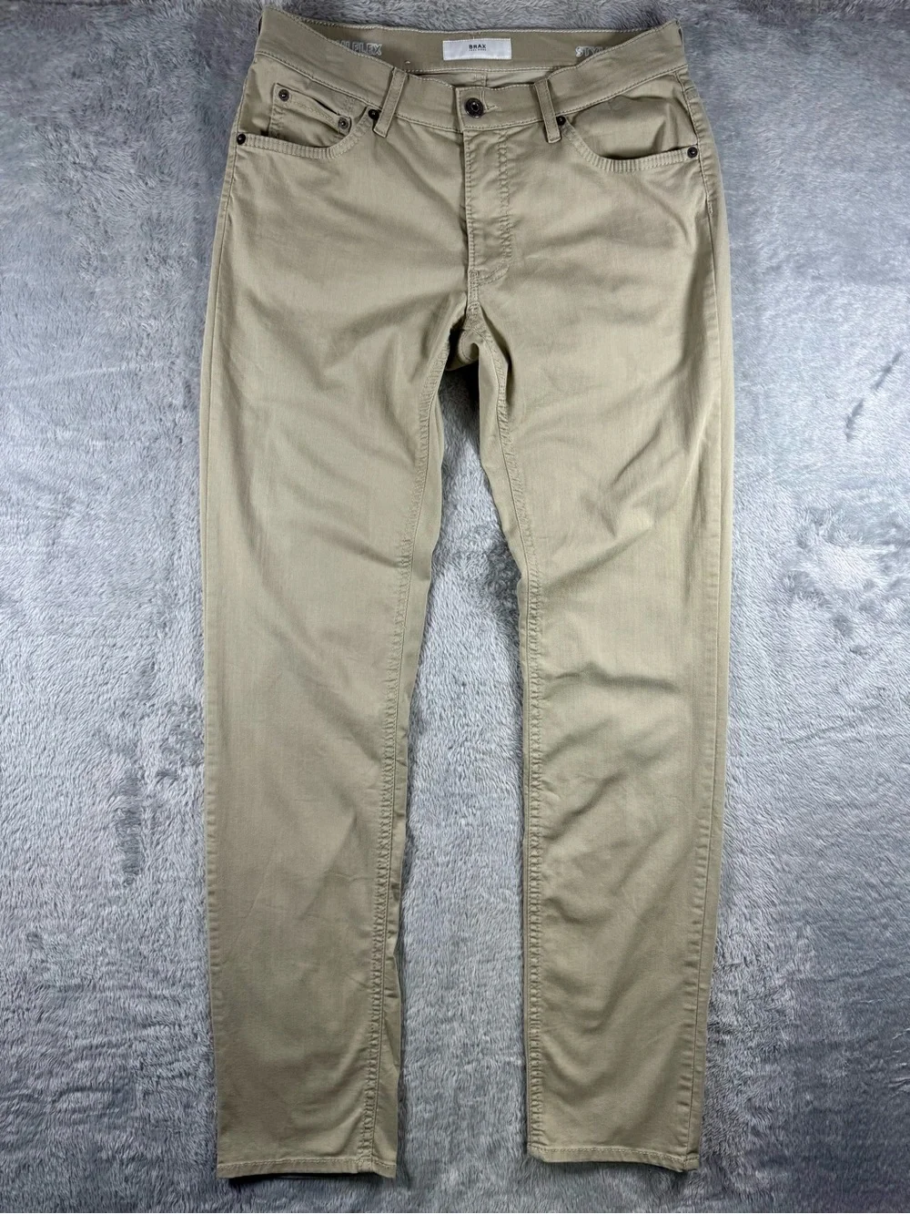 BRAX Chuck Hi Flex Stretch Pants Men 32x34 Khaki